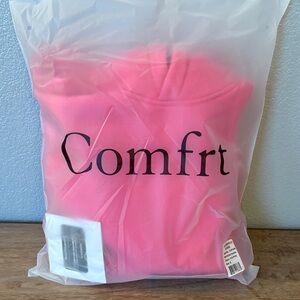 Comfrt Hot Pink Minimalist Hoodie Large